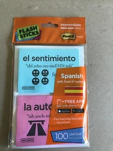 Post-It Flash Sticks - Intermediate Level Spanish - Picture 1 of 2