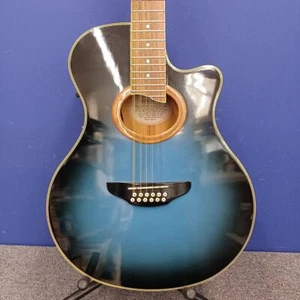 Guitarra eléctrica acústica Yamaha APX-9-12 12 cuerdas negra azul ráfaga usada Japón - Imagen 1 de 9