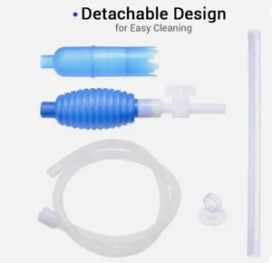Aspirador de grava para acuario cambio de agua pecera filtro sifón - Imagen 1 de 12
