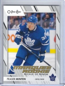 2023-24 O-Pee-Chee Marquee Rookie Fraser Minten #589 Rookie RC - Picture 1 of 2