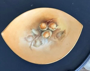 Antique UNO Favorite Bavaria Porcelain Nut Dish Hand-Painted 6.5” German - Picture 1 of 5