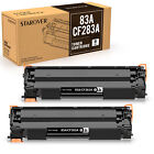 2Pack Black Toner Replacement For Hp 83A Cf283a Laserjet M127fn M127fw M125nw