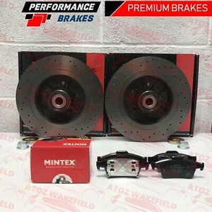 PER RENAULT MEGANE SPORT CUP RS 225 DISCHI FRENO POSTERIORI FORATI PASTIGLIE MINTEX 300mm - Foto 1 di 5