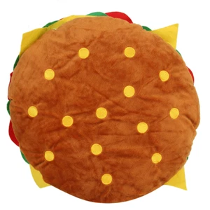 Simulation Burger Cushion Sofa Lumbar Pillow Soft Creative Pillow For Home Decor - Picture 1 of 7