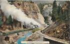eagle river, canon colorado railroad postcard