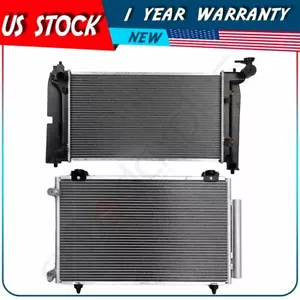 Radiator and AC Condenser Kit For 2005 2006 2007 2008 Toyota Corolla - Picture 1 of 10