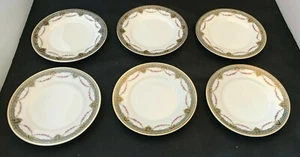 Limoges France Wm Guerin & Company Lot of 6 Salad Plates Macy - Picture 1 of 2