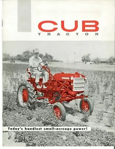 IH McCormick Farmall Cub Tractor w/ Fast Hitch Color Dealer Brochure Booklet - Picture 1 of 17