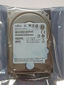 300 GB SAS Fujitsu MBD2300RC 10025 RPM 16MB HDD 2.5 " Hard Drive New - Picture 1 of 1