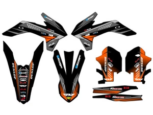 2013-2014 XCF SURGE Black Senge kit de gráficos compatible con KTM - Imagen 1 de 10