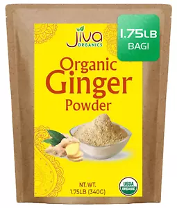 Jiva Organic Ginger Powder 1.75 Pound Bulk Bag - Non-Gmo, Finely Ground, Keto, R - Picture 1 of 12