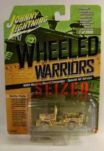 WWII WILLYS MB JEEP V/B WHEELED WARRIORS MILITARE JOHNNY LIGHTNING 2022 - Foto 1 di 2