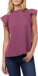 NWT Joe's Jeans Cotton Gauze Flutter Sleeve Top $170 - M - Picture 1 of 2