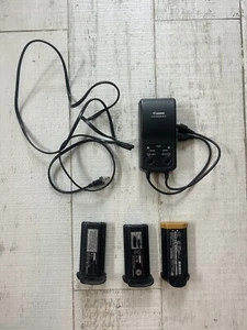 OEM WORKING Canon Ni-MH Charger NC-E2, +2 Good Batteries, 1 Dying - Picture 1 of 8