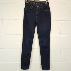 Pantalones de mezclilla para mujer Levi's CASI COMO NUEVOS elásticos tiro alto W26 L30 azul extra delgado DELINGADOS - Imagen 1 de 9