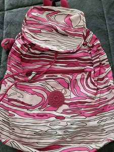 Schöner Rucksack von Kipling in Pink/weiß, selten getragen,  sehr gut erhalten  - Bild 1 von 8