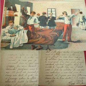 Leben Militaire Regiment 1905 / Handwritten Letter D'Un Soldat Zu Seiner Eltern - Picture 1 of 4