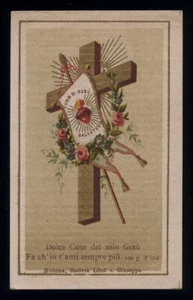 santino-holy card- lit.s.giusep.modena CUORE DI GESU' - Picture 1 of 1