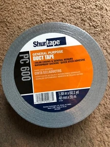 Black DUCT Tape-2" x 60 Yard Length  - Picture 1 of 3