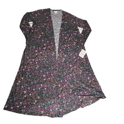 Lularoe Sarah Duster Cardigan Small Linen Blend Pockets Long Sleeve NWT - Image 1 of 4