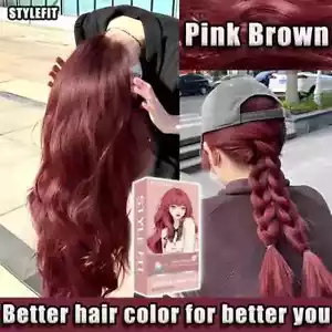 STYLEFIT Profession Hair dye Free Peroxide+full set tool (Pink Brown) - Picture 1 of 6