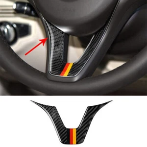 Fit For Mercedes-Benz GLC Carbon Fiber Steering Wheel Panel Cover Trim 2016-2021 - Picture 1 of 7