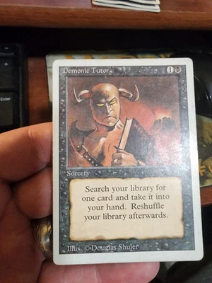 Revised 3rd Edition   MTG  1  Demonic Tutor  Magic - Image 1 of 2