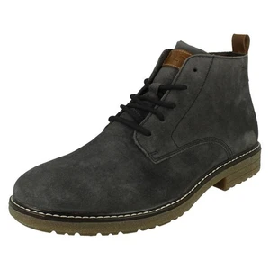 Bota chukka de gamuza gris con cremallera Rieker '33106' para hombre - Imagen 1 de 18