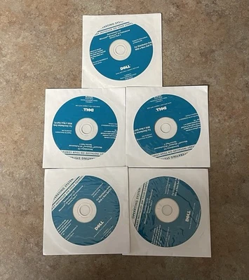 Five(5) DELL 0K160T K160T Windows XP Professional SP3 Reinstallation CD Opened - Image 1 of 2