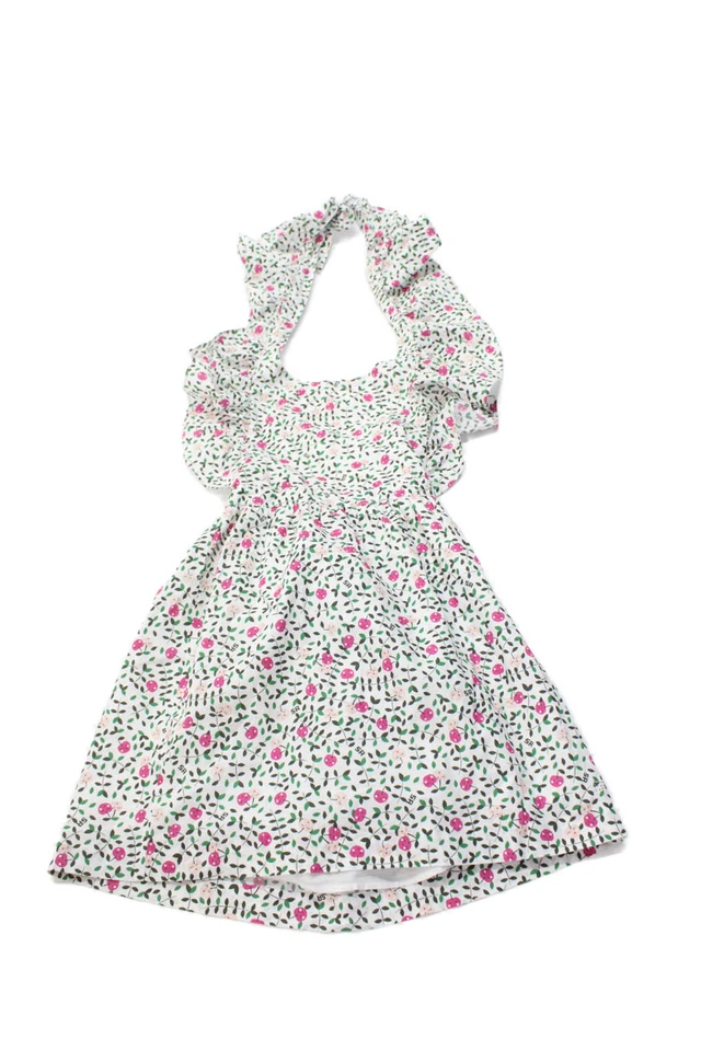 Sonia Rykiel девочек хлопок с оборками вишневый принт общее платье белый размер 8 - Изображение 1 из 4