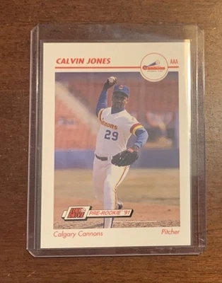 1991 Line Drive Pre-Rookie AAA Calvin Jones #62 - Image 1 of 2