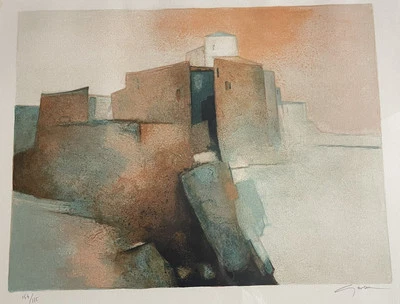 Claude GAVEAU Haute Provence Lithographie SIGNÉE NTÉE ENCADRÉE Vers 1980 Rare ! - Photo 1/4