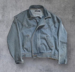 Brandy Melville Damen Jeansjacke Größe M Isabelle helle Waschung Retro 80er kastig - Bild 1 von 10