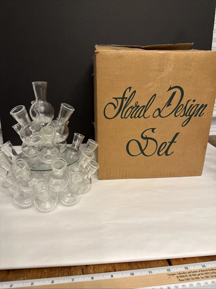 De colección Estación de Propagación de Plantas 25 Jarrón de Vidrio Apilado Tubo de Propagación Racimo Rana Foto 1 de 1