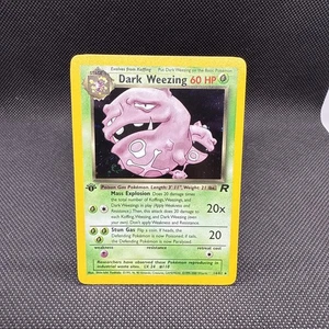 POKEMON CARD DARK WEEZING HOLO 1ST EDITION TEAM ROCKET 14/82 NEAR MINT #14 - Picture 1 of 7