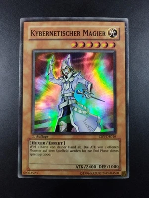YUGIOH 2005 | CYBERNETIC MAGICIAN | CRV-DE016 | 1ST GERMAN | VG - EXCELLENT (MP) - Bild 1 von 4