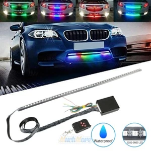 22in 7 Color 48 LED RGB Scanner Flash Car Strobe Knight Rider Light w/Remote Kit - Imagen 1 de 12