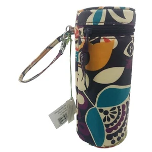 VERA BRADLEY Insulated Baby Bottle CADDY Wrist Strap PLUM CRAZY 8.25''Hx3.5a"NWT - Picture 1 of 3