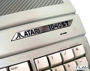 ATARI 1040 STE / ST Computer Replacement Logo Label / Replacement Label NEW - Picture 1 of 5