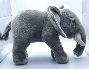 Born In Africa stehender Elefant Plüschtier Stofftier grau realistisch Tierwelt - Bild 1 von 8