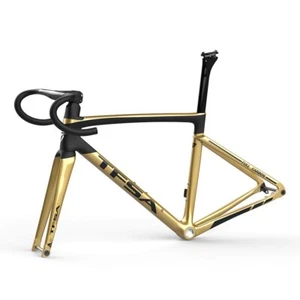 Full Carbon Fiber Road Bike Frameset Thru Axles 100*12mm 142*12mm Disc Brake - Picture 1 of 38