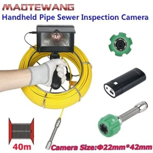 40M 4.3"17mm Handheld Industrial Pipe Sewer Inspection Video Camera Waterproof - Picture 1 of 8