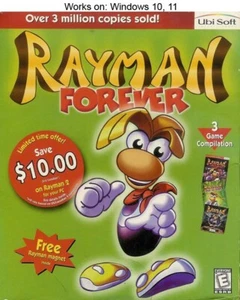 Rayman Forever PC Game Ubisoft 1998 Windows 10 11 - Picture 1 of 2