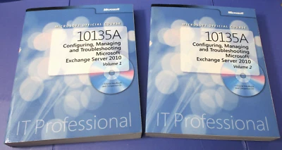 Microsoft Official Course 10135A Vol 1 & 2 w/CD-ROM MS Exchange Server 2010 - Image 1 of 4