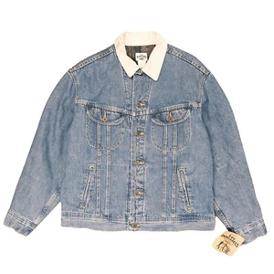 Chaqueta de camionero de mezclilla vintage Lee Dungarees talla grande forrada - Imagen 1 de 6