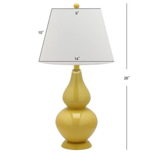 Safavieh CYBIL DOUBLE GOURD LAMP, Reduced Price 2172718761 LIT4088H - Picture 1 of 4