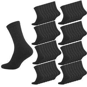 Socken Strümpfe 8-128 Paar Sportsocken Arbeitssocken Schwarz Baumwolle 39-46 Set - Bild 1 von 3