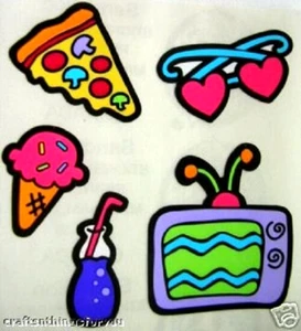 Pegatinas vintage para álbum de recortes de TV de comida artística retro Sandylion. **ENVÍO RÁPIDO** G07 - Imagen 1 de 1