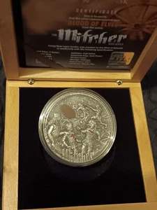 2021 Niue $5 Blood of Elves The Witcher Series 2 oz Silver Antiqued finish Coin - Picture 1 of 16