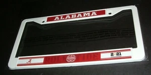 UNIVERSITY OF ALABAMA 2020 NATIONAL CHAMPIONS PLASTIC LICENCE PLATE FRAME SEALED - Picture 1 of 1